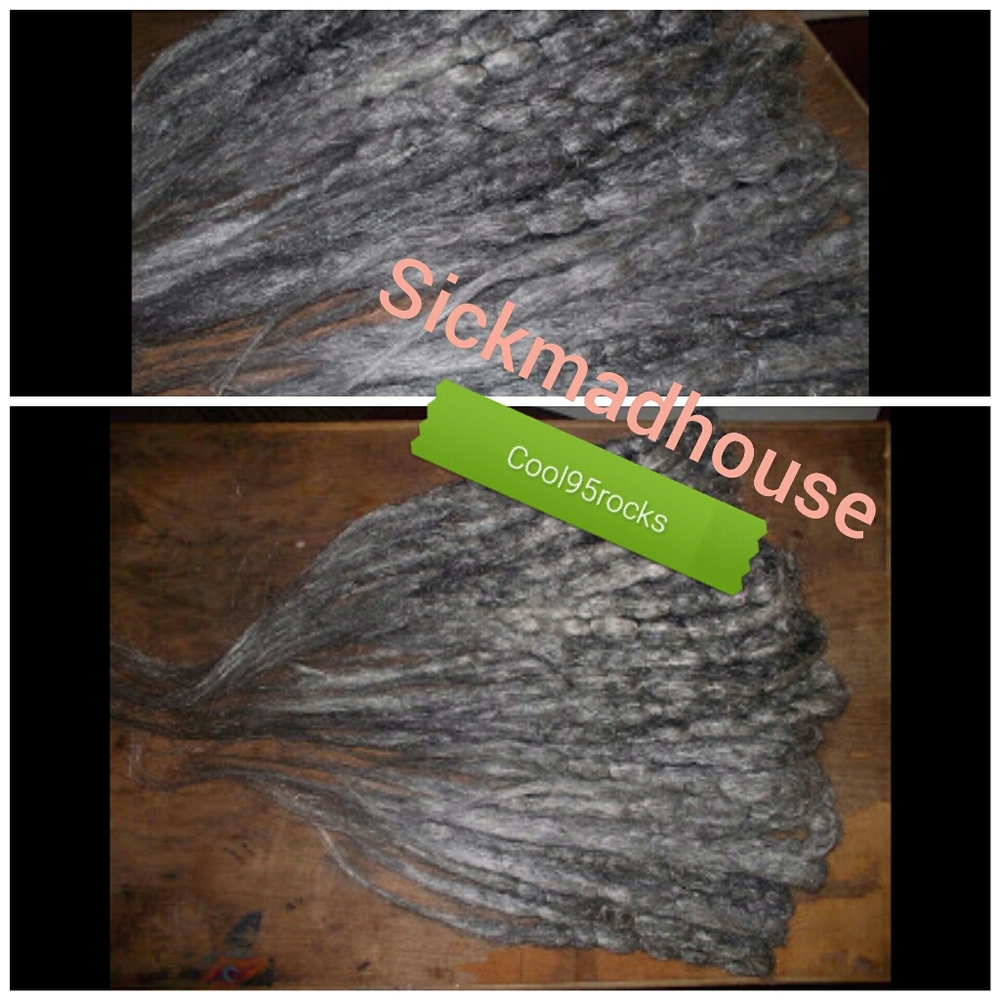 5 Gray Crochet Synthetic Dreads Dreadlocks